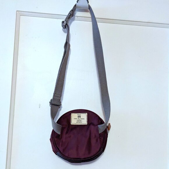 ORI London Paddington Round Hip Bag Plum 6.5 in - Picture 3 of 5